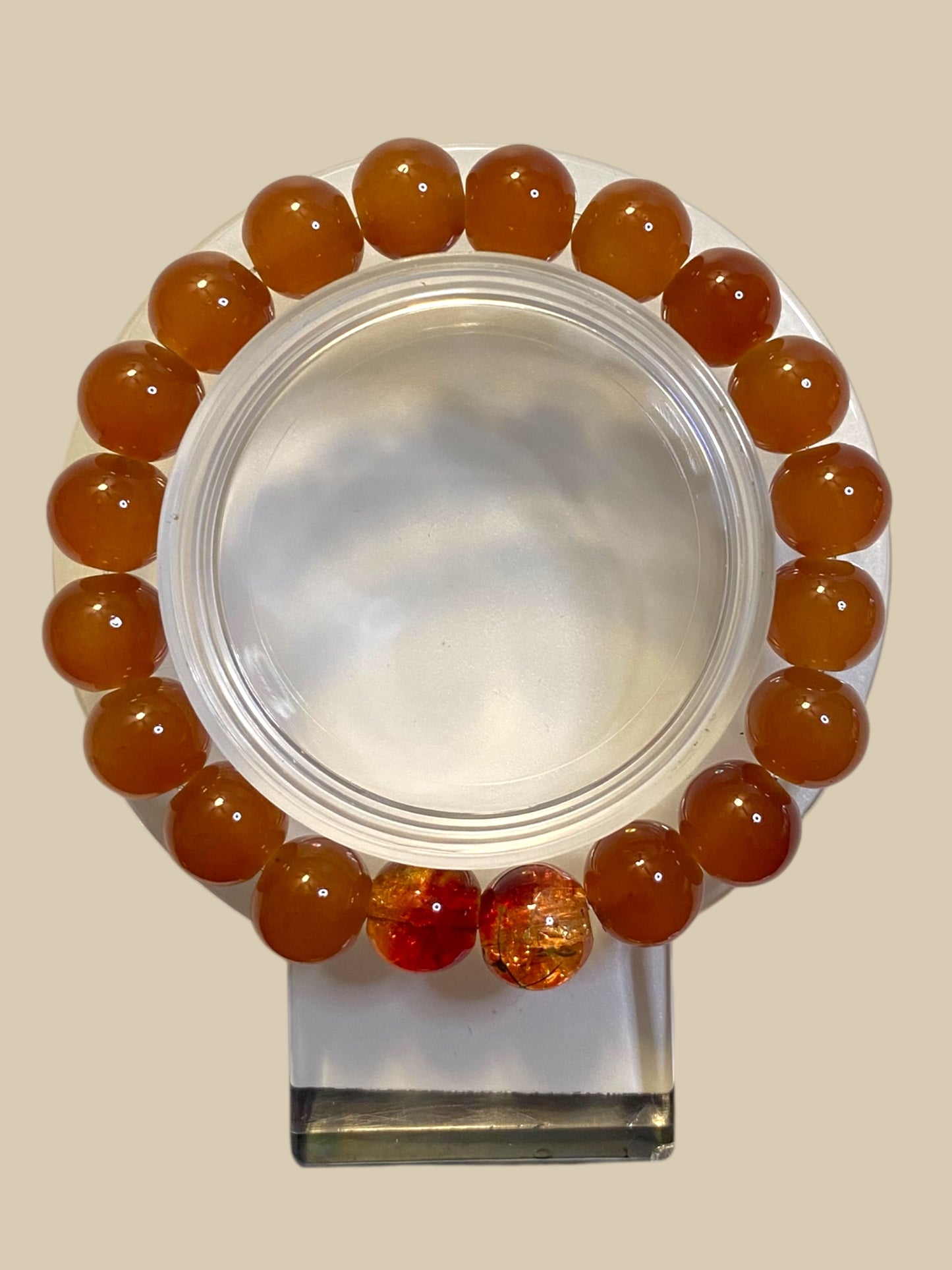 Glass bead bracelets