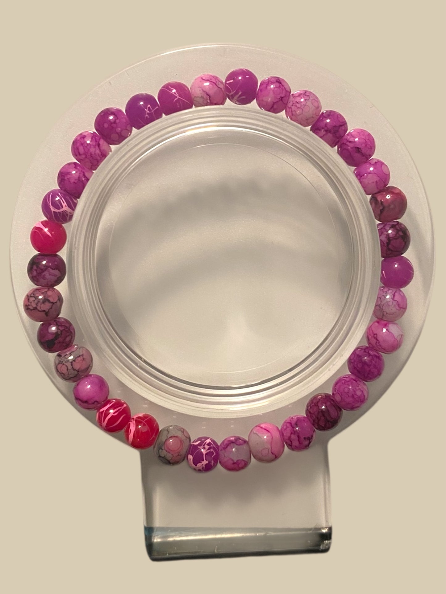 Glass bead bracelets