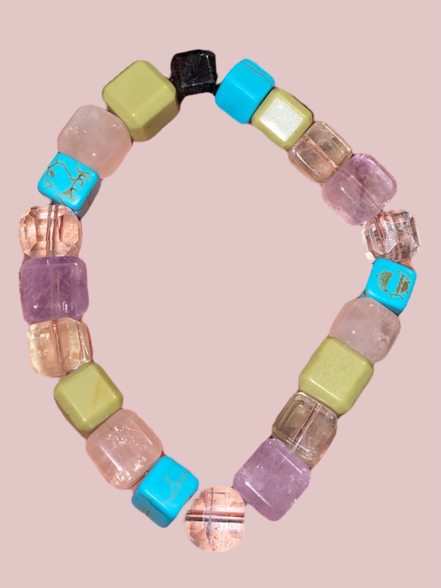 Cube crystal bracelets